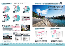 広報かみじま３月号　サイクリング観光実態調査報告