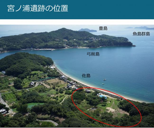 宮ノ浦遺跡の位置